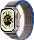 Apple Watch Ultra MQFV3 GPS+LTE 49mm Titanium Trail Loop Band Blue Gray (M-L) (194253425779) - EU Spec