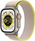Apple Watch Ultra MNHK3 GPS+LTE 49mm Titanium Trail Loop Band Yellow Beige (S-M) (194253328803) - EU Spec
