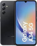 Samsung A346B-DSN Galaxy A34 Dual 5G 256GB 8GB RAM Black (Doublesealed) (8806094888812) - EU Spec