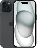 Apple iPhone 15 Dual eSIM 256GB Black (A3090) (195949036965) - EU Spec