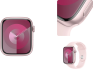 Apple Watch Series 9 (GPS) 41mm Pink Aluminium Case with Light Pink Sport Band (S-M) Różowy