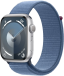 Apple Watch Series 9 GPS 45mm Silver Aluminium Case with Winter Blue Sport Loop (MR9F3ET-A) Silver