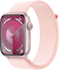 Apple Watch Series 9 GPS 45mm Pink Aluminium Case with Light Pink Sport Loop MR9J3ET-A (195949031960) - EU Spec